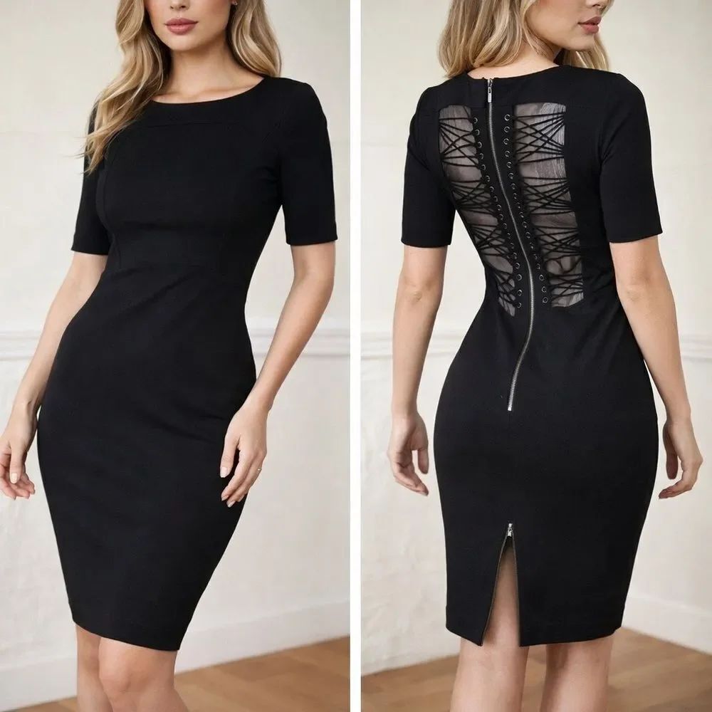 JAC by Jacqueline Conoir Lace Back Bodicon LBD
